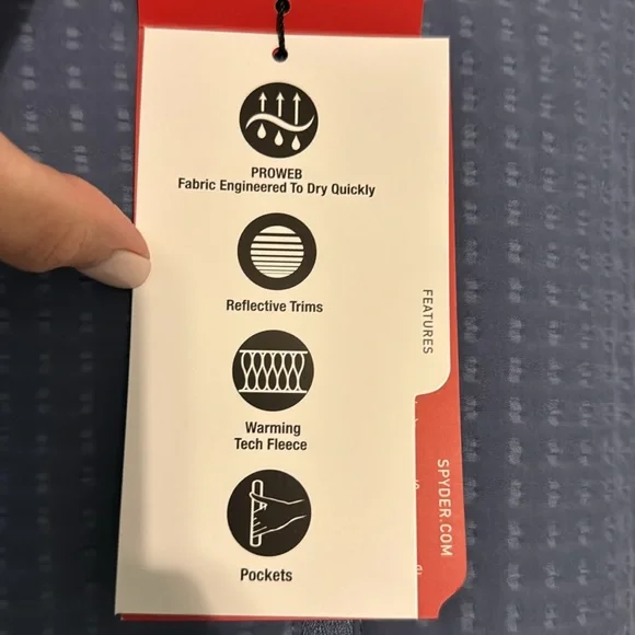 Spyder Active Zip Up Hoodie - Picture 4 of 5